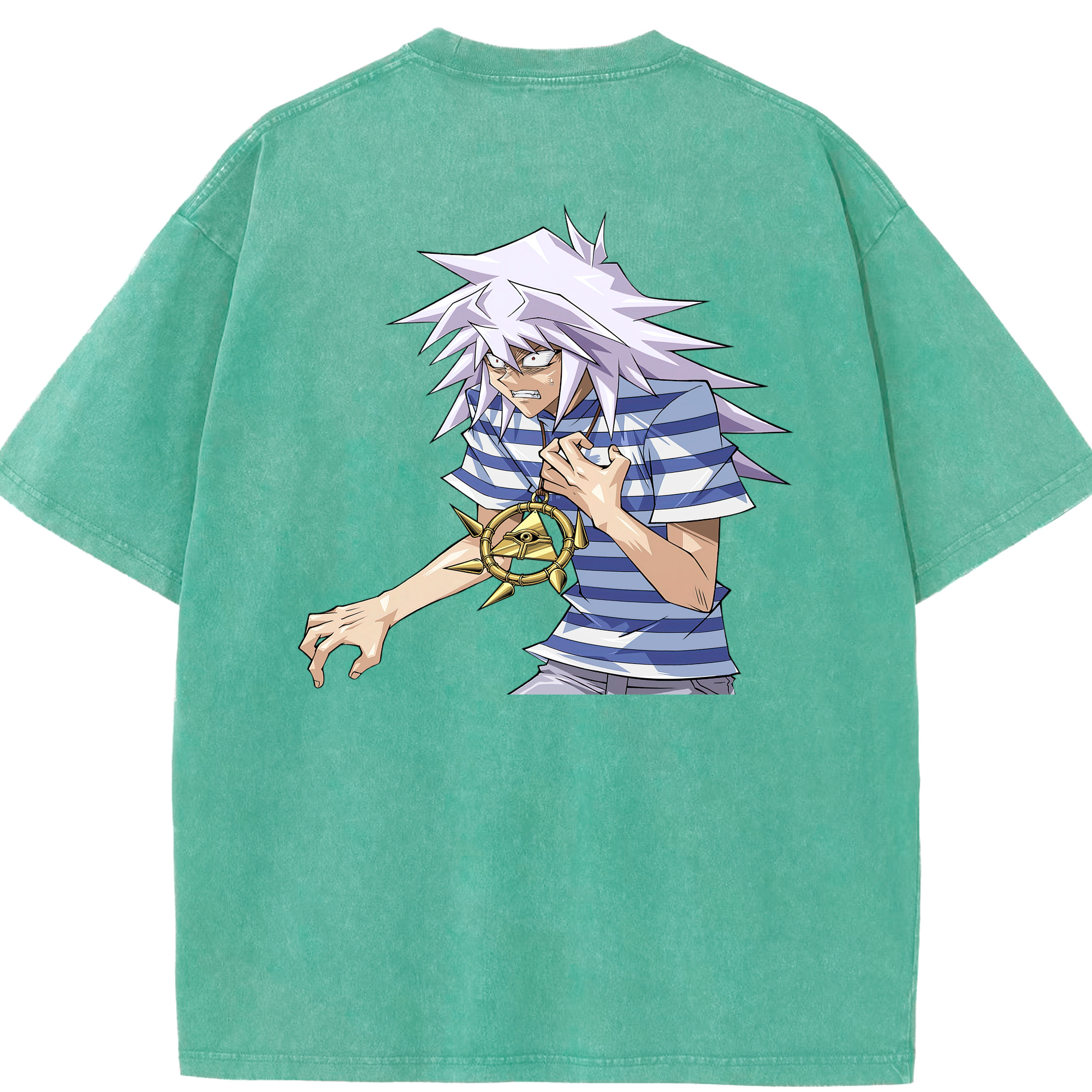（画像用） 遊☆戯☆王 Yu-Gi-Oh! 綿100% ヴィンテージ風 半袖Tシャツ（背面プリント）